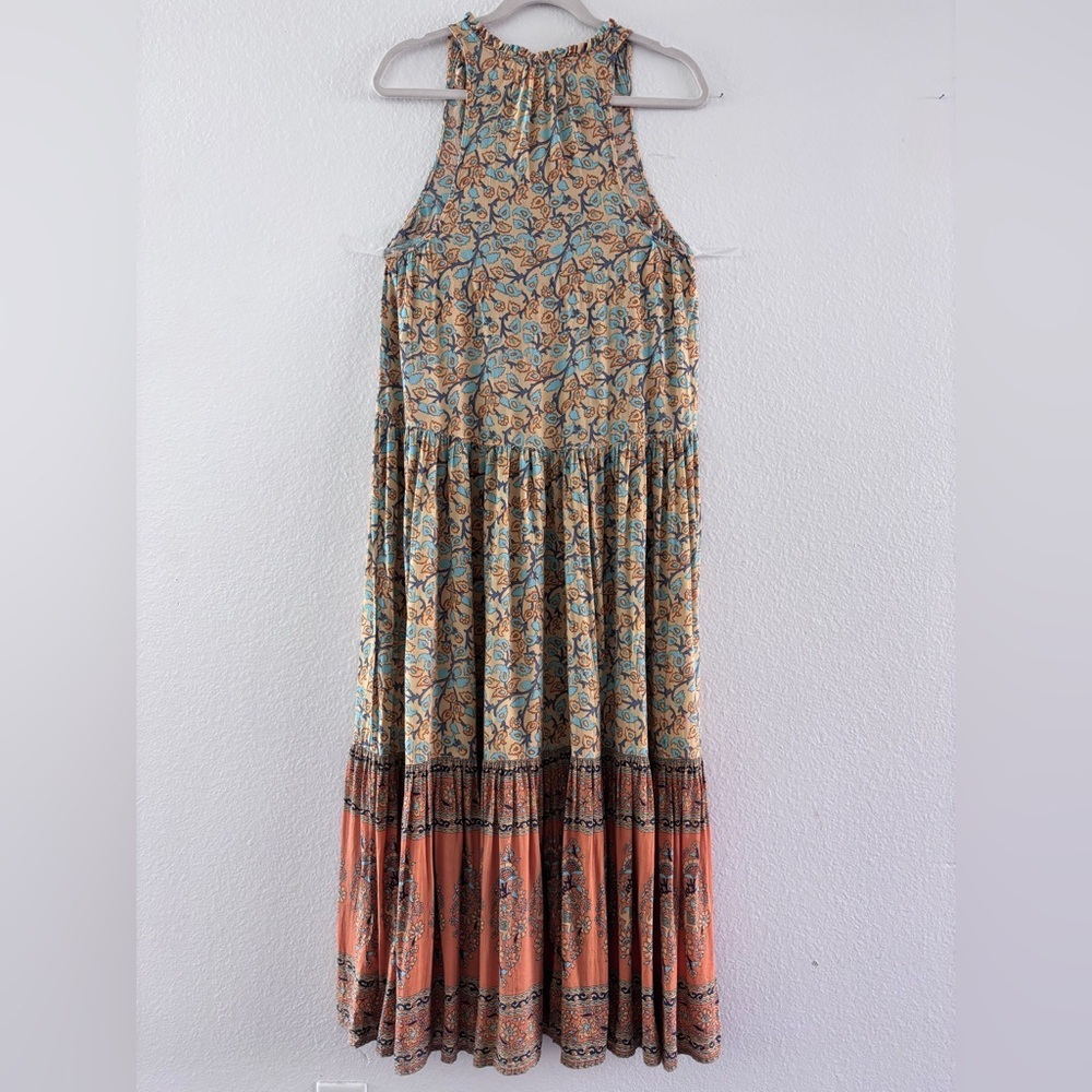 Spell & The Gypsy Collective Delirium Maxi Dress Gold Boho Floral XS Extra Small - Picture 13 of 15